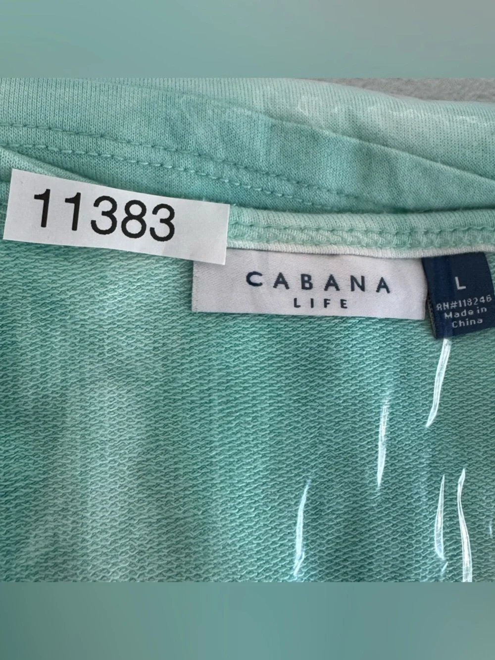 Cabana Life Aqua Tie-Dye Dress Relaxed Covering Up UPF 50+ Size L